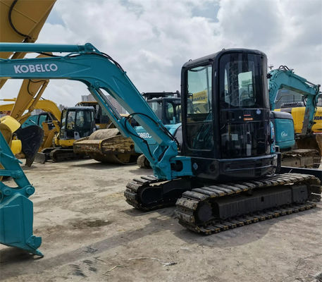 SK55SRX Second-Hand Kondisi baik Kobelco Excavators 5260kg dengan kapasitas 0.12m3 Ember