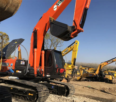 Kondisi baik bekas 19400KG Oranye Hitachi Excavator Zx200 dengan ISUZU AA-6BGIT Mesin