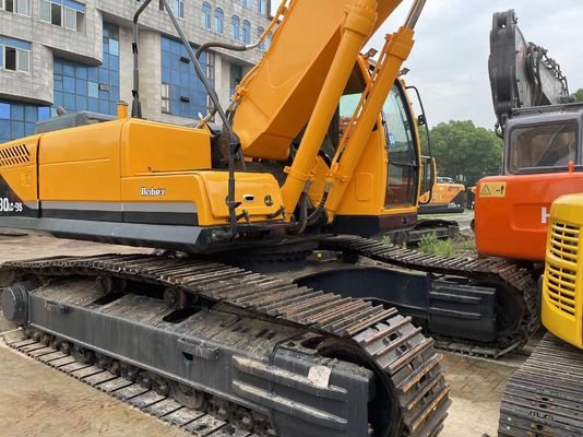 Cummins Engine Excavator Digger Hyundai 220-9s 5-10 Meter Dumping Height Kondisi Baik 50 Ton Berat Operasi