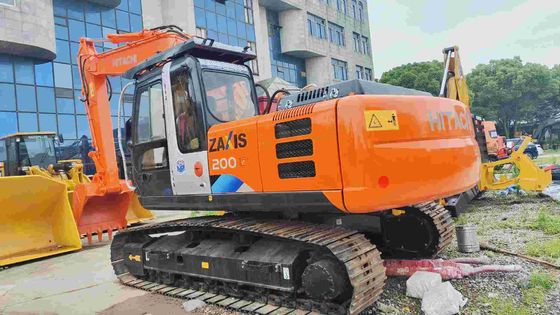Kondisi baik 19400KG Oranye Hitachi bekas Excavator Zx200 dengan ISUZU AA-6BGIT Mesin