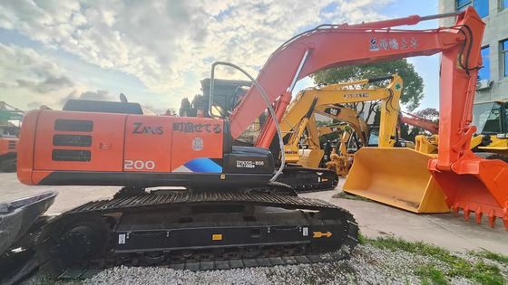 Oranye Kondisi baik 19400KG bekas Hitachi Excavator Zx200 dengan daya 109.6kw