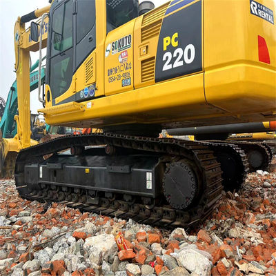 Jepang Digunakan Komatsu PC220 2-8 Excavator Medium 22ton Second Hand Komatsu Earth Moving Digger Mesin Konstruksi