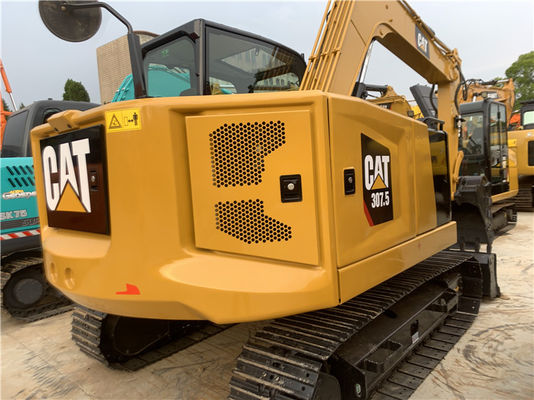 Digunakan excavator ulat CAT307.5 mini excavator 7.5 5ton crawler excavator