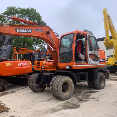 Original digunakan Doosan Excavator DH150w-7 Doosan roda Excavator