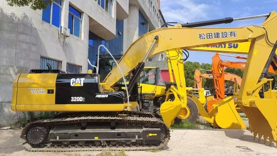 Digunakan CAT 320D2 Caterpillar Excavator 20 Ton Mesin Penggalian Berukuran Sedeng Situs Kerja Siap