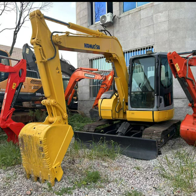 Komatsu PC78US Mini Excavator Jepang Merek Digunakan Mesin Berbearing Hydraulic Crawler