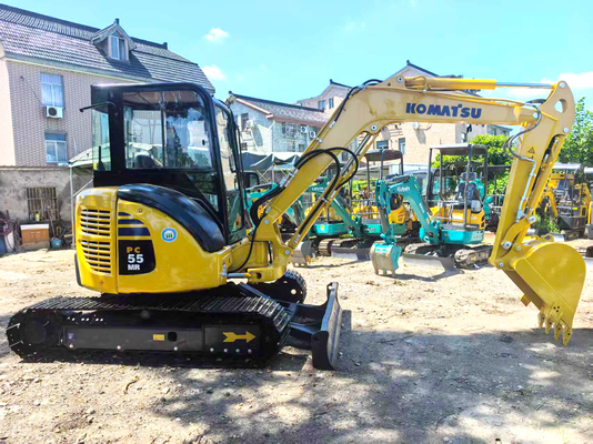 Ekskavator mini Komatsu PC55 bekas tahun 2022, 5,5 ton | Zero tail swing | Ekskavator mini bekas | 2000 jam | Garansi 1 tahun