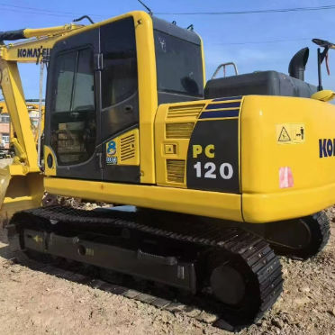 Komatsu PC120 Excavator 12Ton Mini Digger Hydraulic Crawler Dipakai Pertanian Konstruksi