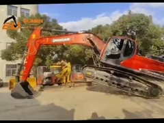 Penggali Roda Oranye yang Digunakan DX225LC Doosan Backhoe Penggali yang Digunakan